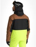 Thumbnail Picture, Object ski jacket men Cocoa Brown Black Acid Lime black, brown, yellow 