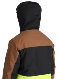 Thumbnail Picture, Object ski jacket men Cocoa Brown Black Acid Lime black, brown, yellow 