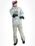 Thumbnail Picture, Printed softshell ski jacket men Blurry Water Print multicolor 