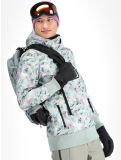 Thumbnail Picture, Printed softshell ski jacket men Blurry Water Print multicolor 