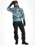 Thumbnail Picture, Printed softshell ski jacket men Peppup Print green 