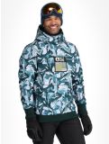 Thumbnail Picture, Printed softshell ski jacket men Peppup Print green 