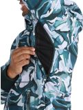 Thumbnail Picture, Printed softshell ski jacket men Peppup Print green 