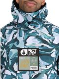 Thumbnail Picture, Printed softshell ski jacket men Peppup Print green 