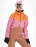 Thumbnail Picture, Seakrest ski jacket women Latte beige, orange, pink 