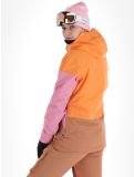 Thumbnail Picture, Seakrest ski jacket women Latte beige, orange, pink 