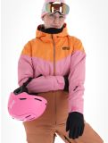 Thumbnail Picture, Seakrest ski jacket women Latte beige, orange, pink 