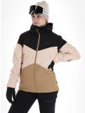 Thumbnail Picture, Seakrest ski jacket women Tannin-Black beige, black 