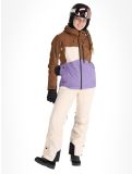 Thumbnail Picture, Seen ski jacket women Cocoa Brown Vanilla Paisley Purple beige, brown, purple 