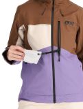 Thumbnail Picture, Seen ski jacket women Cocoa Brown Vanilla Paisley Purple beige, brown, purple 