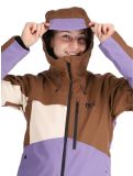 Thumbnail Picture, Seen ski jacket women Cocoa Brown Vanilla Paisley Purple beige, brown, purple 