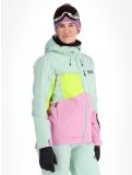 Thumbnail Picture, Seen ski jacket women Silt Green Acid Lime Orchid green, pink 