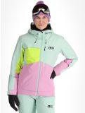 Thumbnail Picture, Seen ski jacket women Silt Green Acid Lime Orchid green, pink 