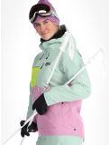 Thumbnail Picture, Seen ski jacket women Silt Green Acid Lime Orchid green, pink 