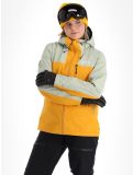 Thumbnail Picture, Sylva 3L hardshell ski jacket women Autumn Blaze green, yellow 