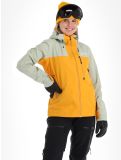 Thumbnail Picture, Sylva 3L hardshell ski jacket women Autumn Blaze green, yellow 