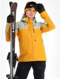 Thumbnail Picture, Sylva 3L hardshell ski jacket women Autumn Blaze green, yellow 