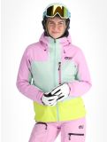 Thumbnail Picture, Sylva 3L hardshell ski jacket women Orchid Silt Green Acid Lime green, grey, pink 