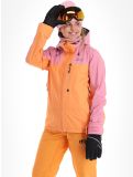 Thumbnail Picture, Sylva 3L hardshell ski jacket women Tangerine orange, pink 