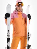 Thumbnail Picture, Sylva 3L hardshell ski jacket women Tangerine orange, pink 