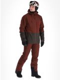 Thumbnail Picture, Track ski jacket men Andorra-Raven Grey burgundy 