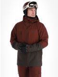 Thumbnail Picture, Track ski jacket men Andorra-Raven Grey burgundy 