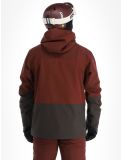 Thumbnail Picture, Track ski jacket men Andorra-Raven Grey burgundy 