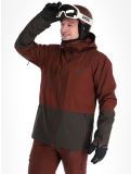 Thumbnail Picture, Track ski jacket men Andorra-Raven Grey burgundy 