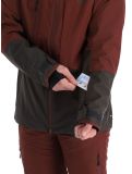 Thumbnail Picture, Track ski jacket men Andorra-Raven Grey burgundy 