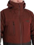 Thumbnail Picture, Track ski jacket men Andorra-Raven Grey burgundy 