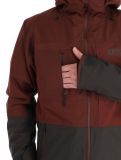 Thumbnail Picture, Track ski jacket men Andorra-Raven Grey burgundy 