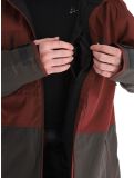 Thumbnail Picture, Track ski jacket men Andorra-Raven Grey burgundy 