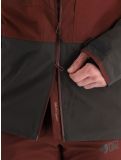 Thumbnail Picture, Track ski jacket men Andorra-Raven Grey burgundy 