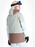 Thumbnail Picture, U68 ski jacket women Pigeon Starlight Blue Deep Taupe blue, brown 