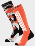 Thumbnail Poederbaas, Camo Ski Socks 2-pack ski socks 2-pack unisex Orange Multi multicolor, orange 