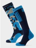 Thumbnail Poederbaas, Ski Socks 2-pack ski socks unisex Camo Navy blue 