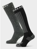 Thumbnail Poederbaas, Ski Socks 2-pack ski socks 2-pack unisex Panther Black black 