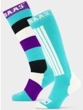 Thumbnail Poederbaas, Striped Ski Socks 2-pack ski socks 2-pack unisex Mint green 