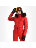 Thumbnail Poivre Blanc, Stretch Ski Overall ski suit women leopard scarlet red 