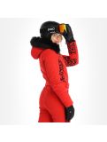 Thumbnail Poivre Blanc, Stretch Ski Overall ski suit women leopard scarlet red 