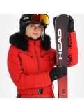 Thumbnail Poivre Blanc, Stretch Ski Overall ski suit women leopard scarlet red 