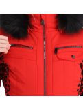 Thumbnail Poivre Blanc, Stretch Ski Overall ski suit women leopard scarlet red 