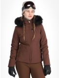 Thumbnail Poivre Blanc, Traditional 24PBH0802/WO ski jacket women Choco Brown brown 