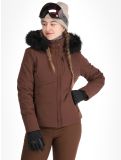 Thumbnail Poivre Blanc, Traditional 24PBH0802/WO ski jacket women Choco Brown brown 