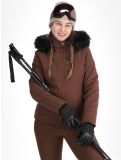 Thumbnail Poivre Blanc, Traditional 24PBH0802/WO ski jacket women Choco Brown brown 