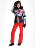 Thumbnail Poivre Blanc, Traditional 24PBH1003/WO/P ski jacket women Print Scarlet Red blue, red, white 