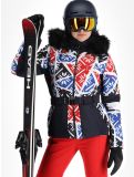 Thumbnail Poivre Blanc, Traditional 24PBH1003/WO/P ski jacket women Print Scarlet Red blue, red, white 