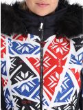 Thumbnail Poivre Blanc, Traditional 24PBH1003/WO/P ski jacket women Print Scarlet Red blue, red, white 