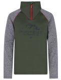 Thumbnail Protest, PRTRAF JR 1/4 zip pullover kids Thyme green, grey 