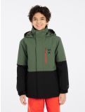 Thumbnail Protest, PRTSAVER JR ski jacket kids Thyme black, green 